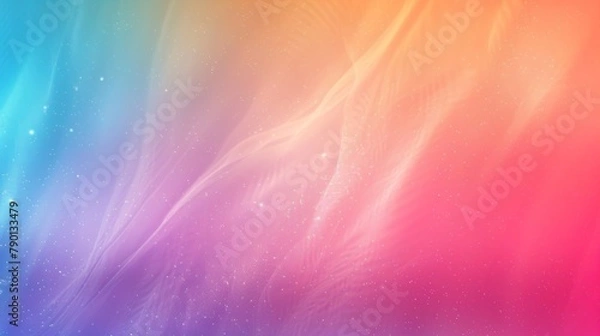 Fototapeta Colorful rainbow backdrop. Smooth transition of iridescent colors. Abstract colored background.