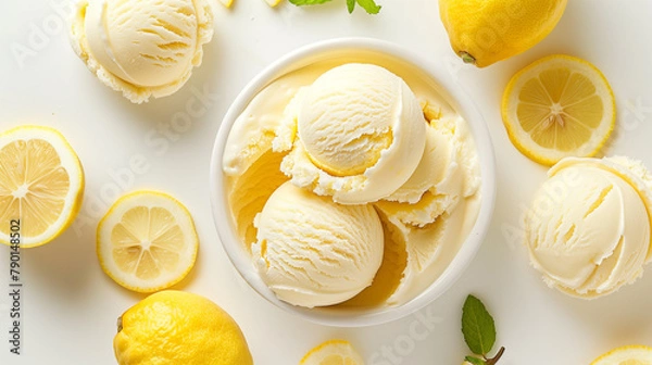 Obraz lemon ice cream