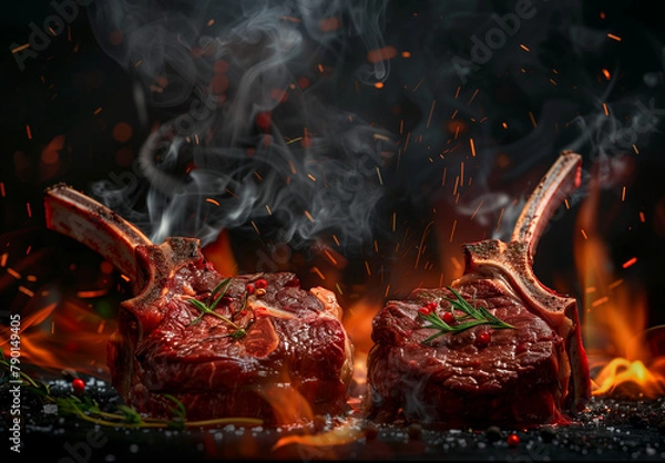 Obraz meat on the grill