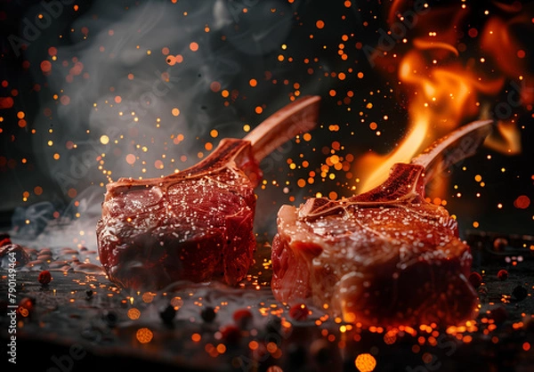 Obraz meat on the grill