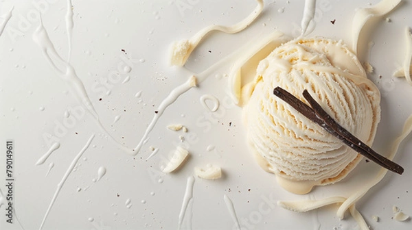 Obraz vanilla ice cream
