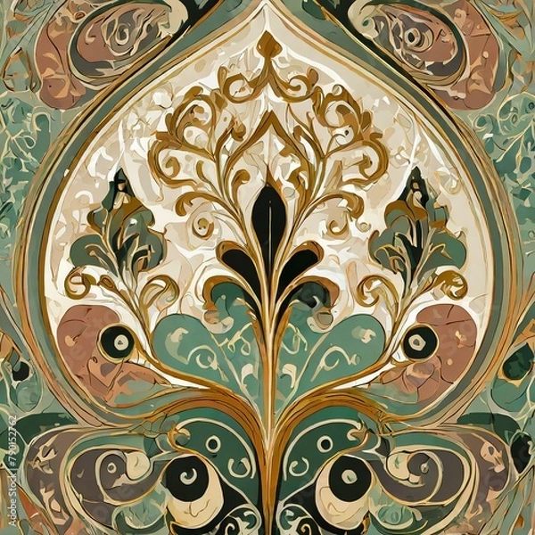 Obraz pattern with ornamental background