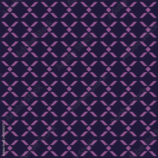 Fototapeta Seamless print with geometric elements. Mosaic from different elements.