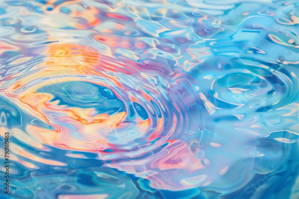 Obraz 虹色の水面