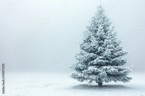 Obraz christmas tree in snow