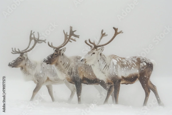 Obraz deer in the snow
