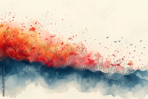 Obraz abstract watercolor background