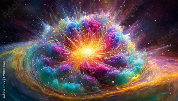 Fototapeta 화려한 우주 대폭발