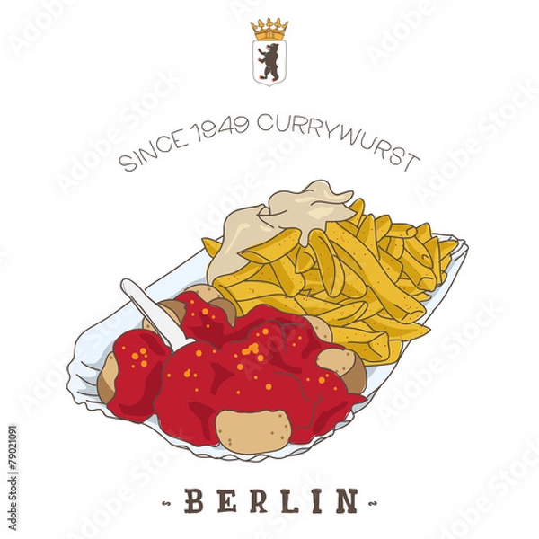 Obraz Currywurst, Berlin, Niemcy