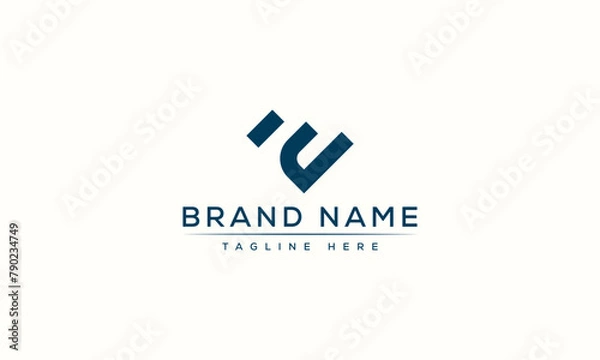 Obraz E logo Design Template Vector Graphic Branding Element.