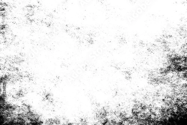 Fototapeta Abstract grunge black and white distressed texture background