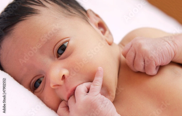 Fototapeta Adorable baby newborn