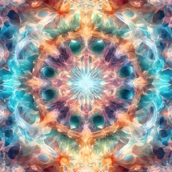 Obraz Ethereal Elegance: A Transparent Abstract Delight