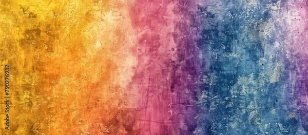 Fototapeta A close up of a painting showing a multicolored background