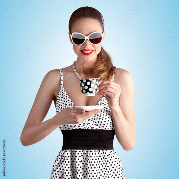 Obraz Keep calm and drink tea.