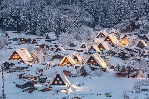 Obraz Shirakawago Light-Up