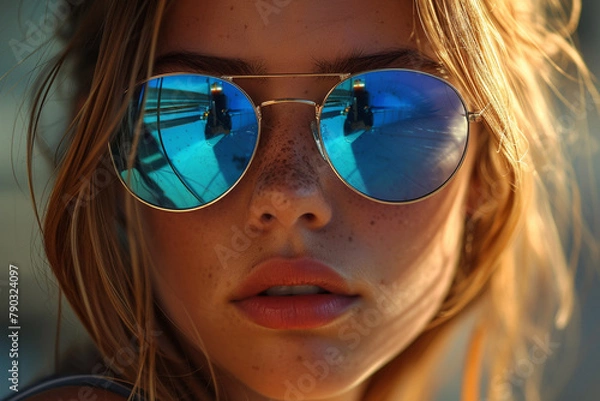 Fototapeta View of the sunglass-related background image
