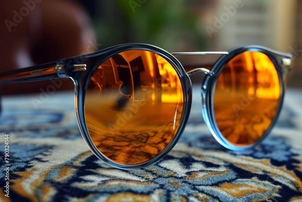 Fototapeta View of the sunglass-related background image