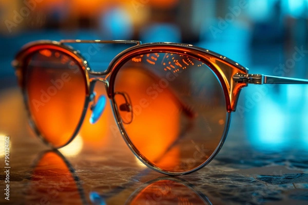 Fototapeta View of the sunglass-related background image