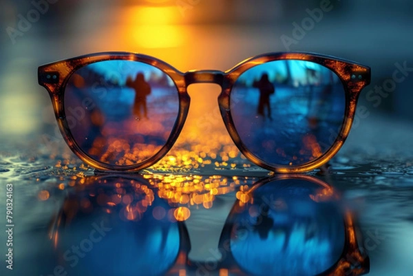 Fototapeta View of the sunglass-related background image