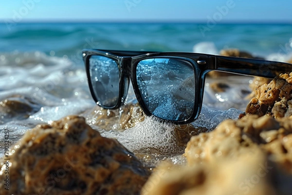 Fototapeta View of the sunglass-related background image