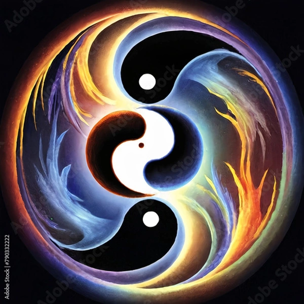 Obraz Twin Flame Swirl