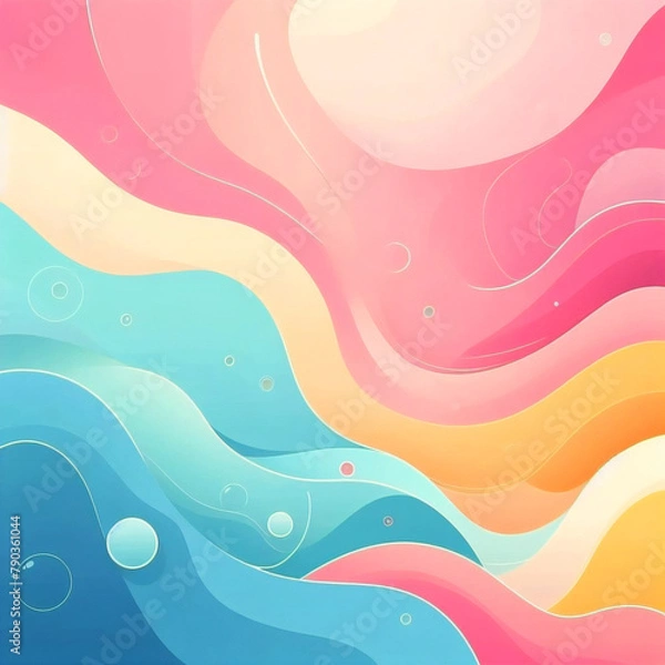 Obraz 抽象的な大理石のアクリル絵の具のインクで描かれた波のテクスチャーのカラフルな背景バナー – 大胆な色、虹色の渦巻き波。