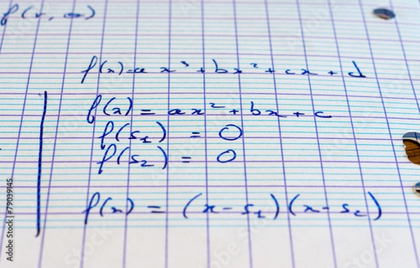 Fototapeta mathématiques