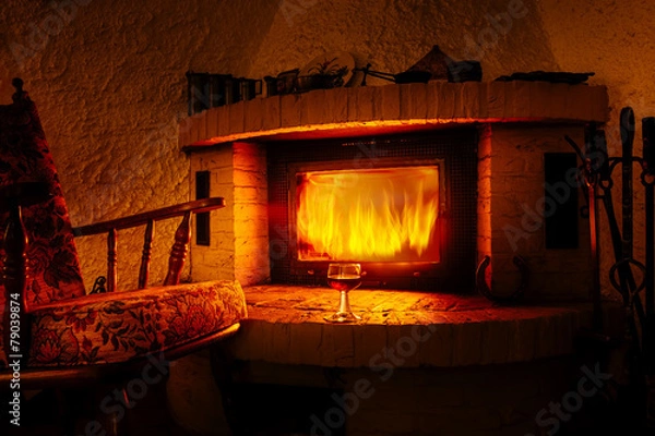 Obraz Geniessen am Kamin