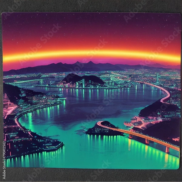 Obraz Neon Landscape