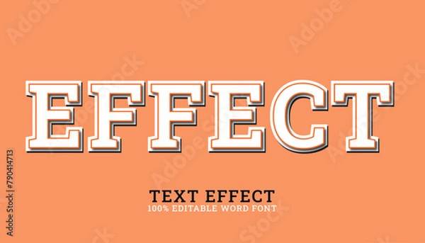 Obraz Editable text style - white text style theme.