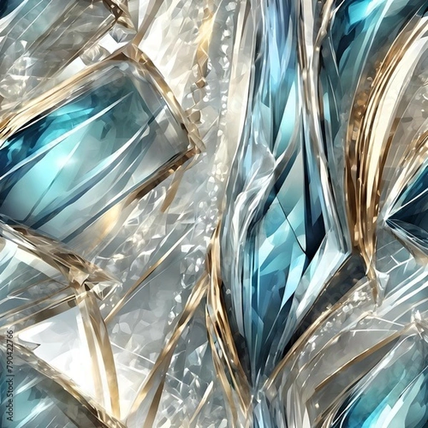 Obraz Ethereal Elegance: A Luxurious Transparent Abstract Composition