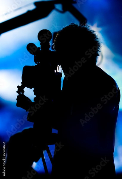 Obraz Cameraman silhouette