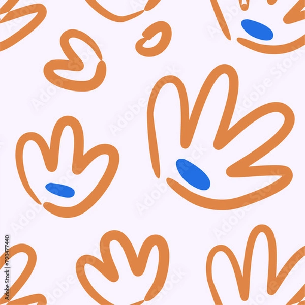 Fototapeta Design Artistry. Smooth and Abstract Flower Patterns