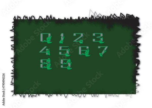 Obraz circuit board on white