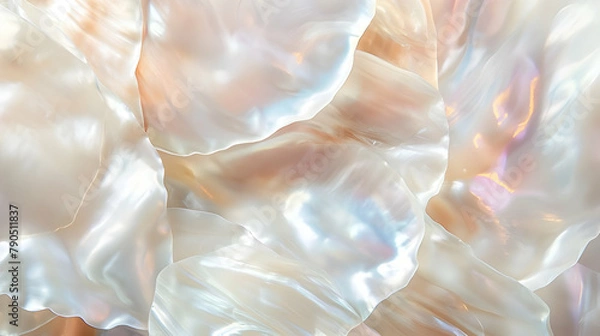 Fototapeta background for banner, background of white mother-of-pearl shells