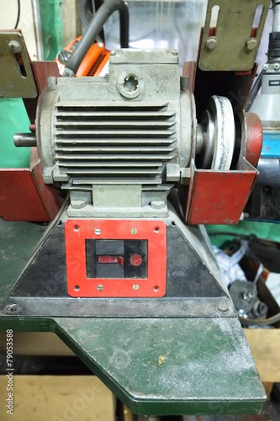 Fototapeta Grinding machine in the workshop