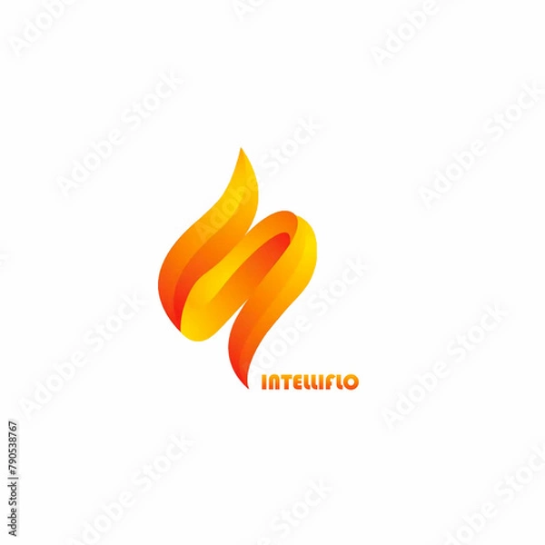 Fototapeta fire logo design