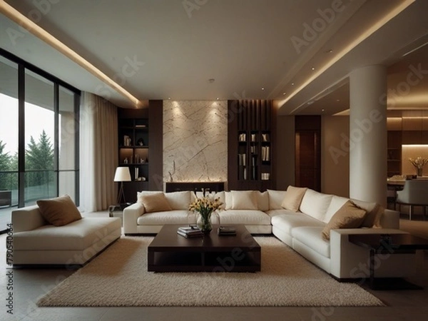 Fototapeta Transform your living space into a haven of style and comfort with our bespoke home interior design.