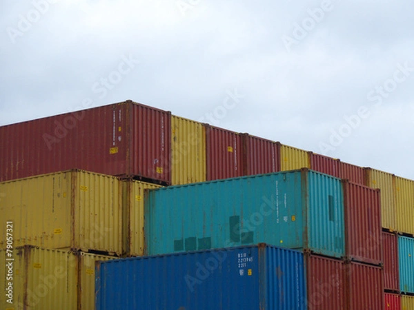 Obraz Container am Hafen
