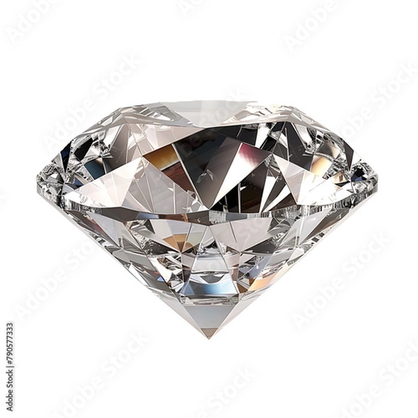Obraz Beautiful diamond on isolated transparent background