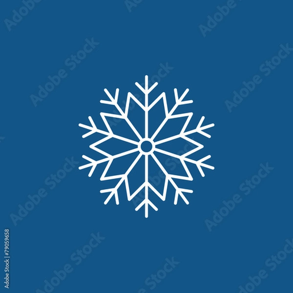 Fototapeta snowflake icon