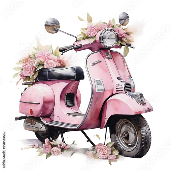 Obraz child on scooter