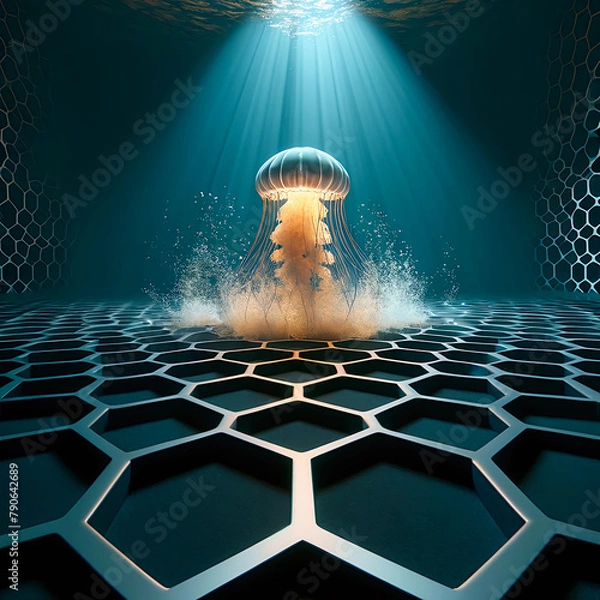 Obraz ハニカム構造と、クラゲ