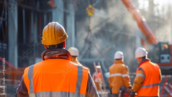 Fototapeta Construction site,건축현장,토목현장,