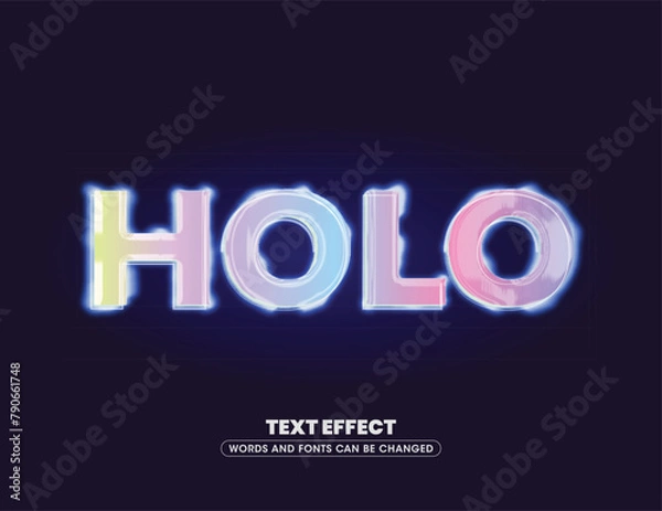 Fototapeta Editable vector text effect