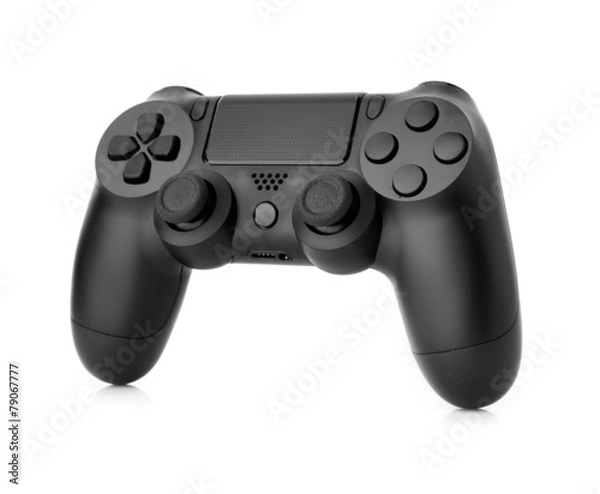 Fototapeta video game controller isolated on white background