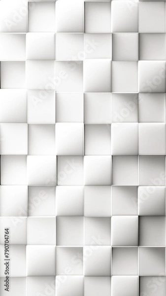 Fototapeta Abstract geometry background. Minimalism design, white coloured. Graphic lines, elements illustration, modern futuristic print, artwork. For poster, cover