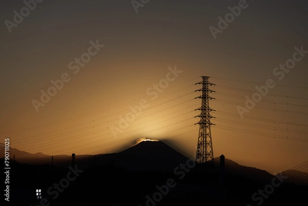 Obraz 富士山_夕方