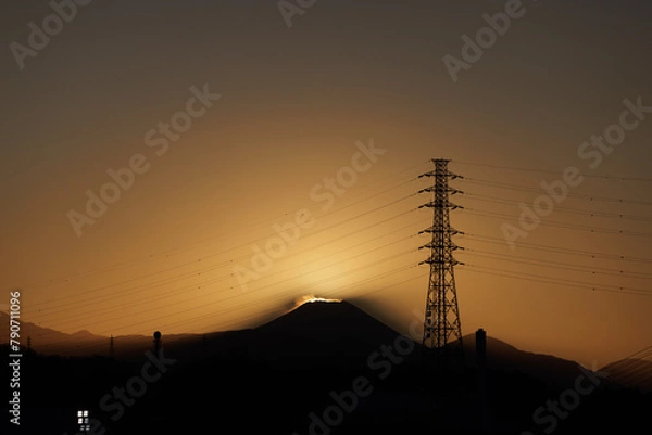 Obraz 富士山_夕方